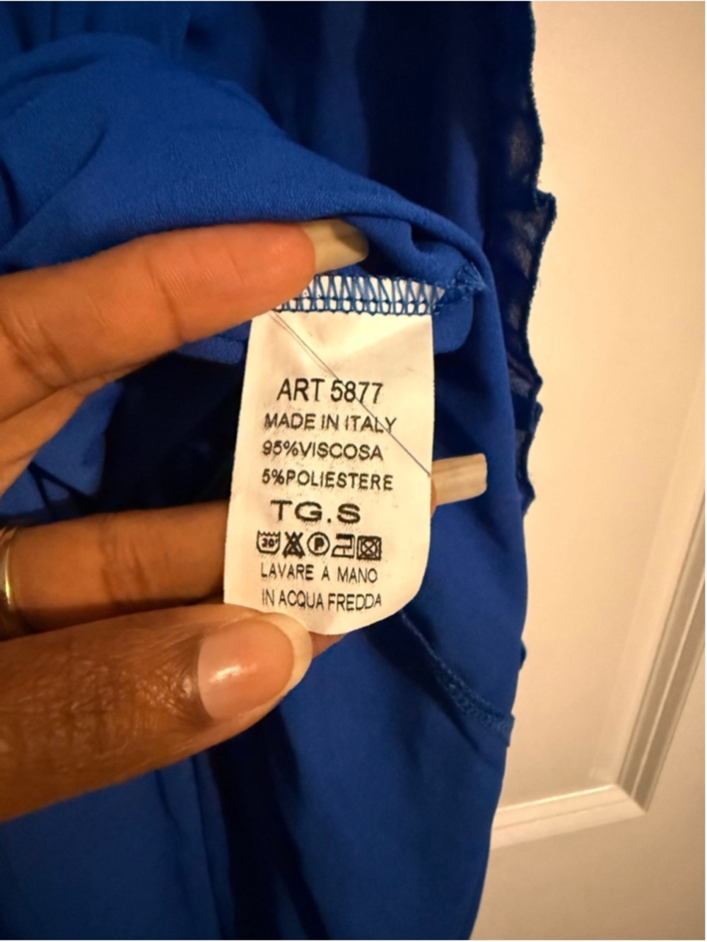 Women's ODI ET AMO Blue Long Sleeve Dress S - Picture 9 of 10